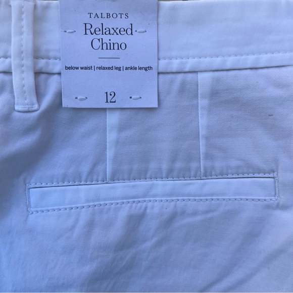 Talbots Relaxed Chinos Women Size 12 - Picture 7 of 9